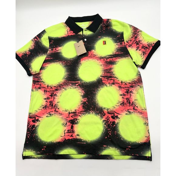 The Nike Polo Printed Slim-Fit Polo Tennis Men's XL NWT $85 - Picture 1 of 9